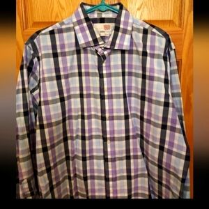 Men's 1901 Trim Fit Casual Button Down Shirt Checkered Excelent C…